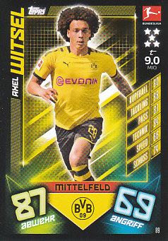 Axel Witsel Borussia Dortmund 2019/20 Topps MA Bundesliga #89